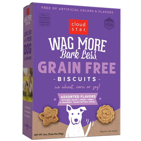 Wag more dog treat biscuits