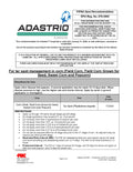 Adastrio sale sheet