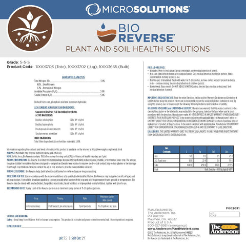 Bio Reverse label
