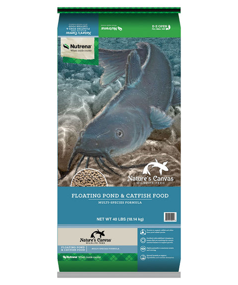 Bag of Nature's Canvas Floating Pond & Catfish Food by Nutrena