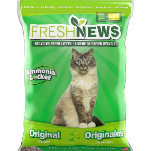 Bag  of fresh news cat litter pellets