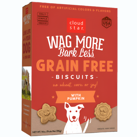 Wag More Bark Less Pumpkin Dog Treats Oven Baked Grain Free