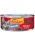 Friskies Shredded Beef Canned Cat Food