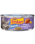 Friskies Shred Turkey & Cheese Dinner in Gravy Canned Cat Food