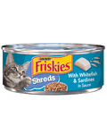 Friskies Shreds With Whitefish & Sardines Canned Cat Food