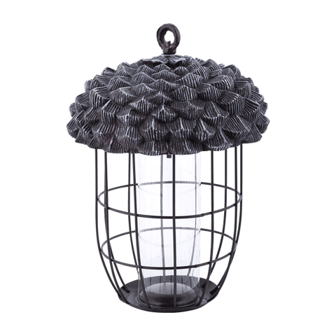 Acorn Caged Silo Bird Feeder