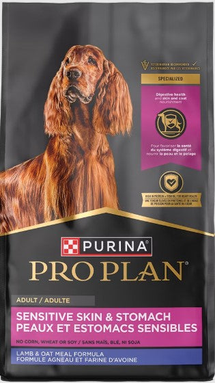 Purina Pro Plan Focus Sensitive Skin and Stomach Lamb and Oat Meal Dry Dog Food