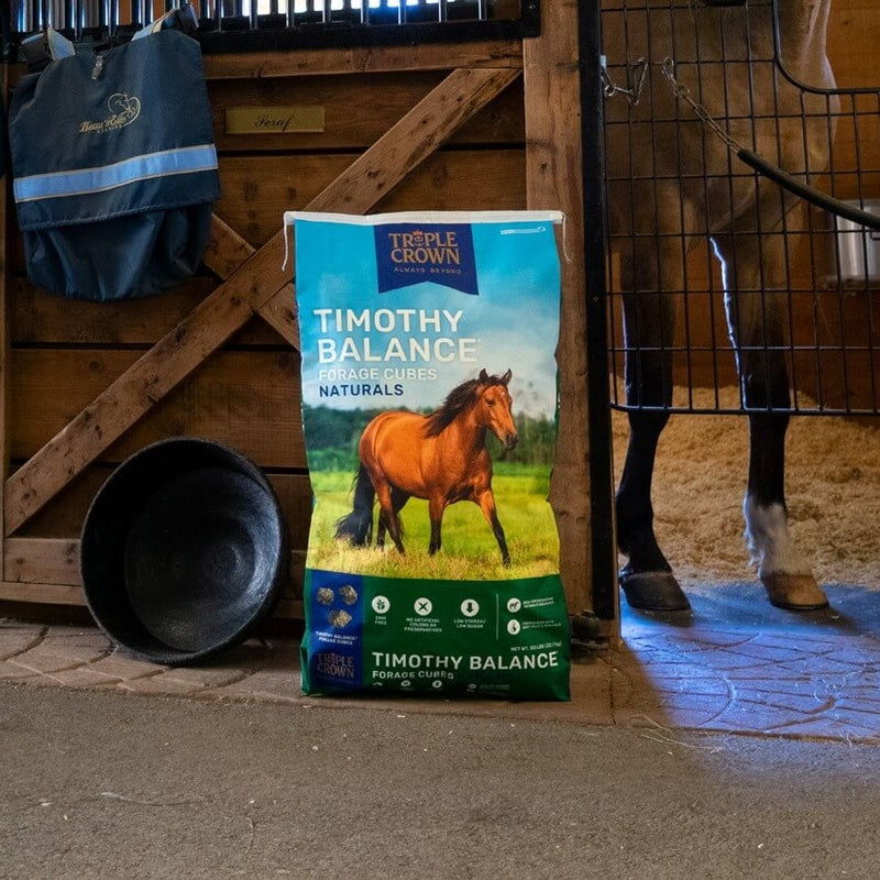 Triple Crown Timothy Balance Forage Cubes Naturals Horse Feed - The ...