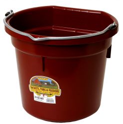 Duraflex 20-Qt Flat Back Horse and Livestock Bucket - The Mill